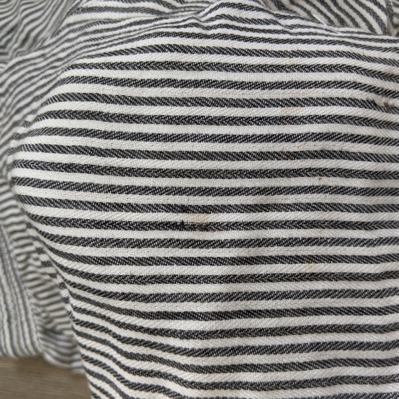 H&M Linen Bend Wide Leg Striped Pants - Picture 4 of 6